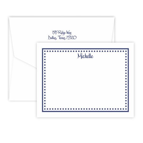 Triple Thick Dotty Flat Note Cards